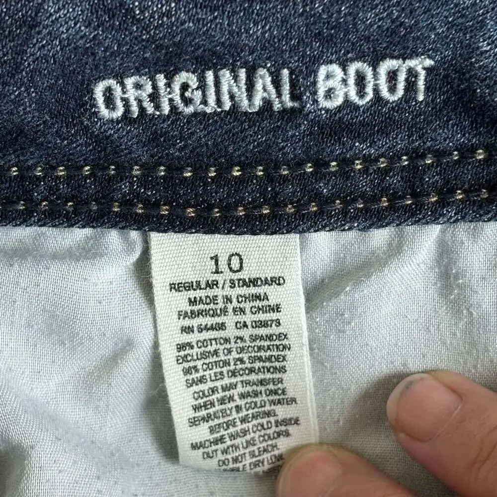 American Eagle Original Boot Stretch Jeans Size 10 Regular - Picture 2 of 9